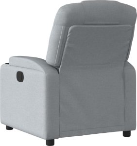 vidaXL vidaXL Fotel rozkładany, jasnoszary, tapicerowany tkaniną 5