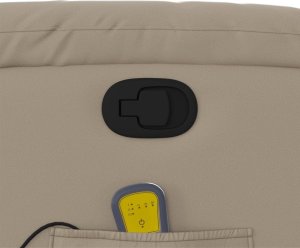 vidaXL vidaXL Rozkładany fotel masujący, cappuccino, obity sztuczną skórą 10