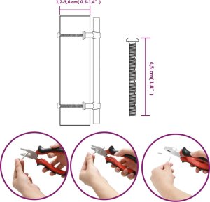 vidaXL vidaXL Uchwyty do szafek, 10 szt., srebrne, 128 mm, stal nierdzewna 9