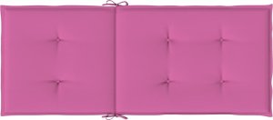 vidaXL Poduszki na krzesła z wysokim oparciem, 6 szt., różowe, tkanina 6