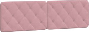 vidaXL vidaXL Poduszka na wezgłowie, różowa, 160 cm, aksamitna 2