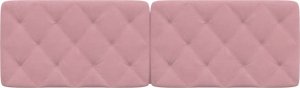 vidaXL vidaXL Poduszka na wezgłowie, różowa, 160 cm, aksamitna 5