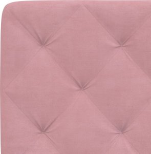 vidaXL vidaXL Poduszka na wezgłowie, różowa, 160 cm, aksamitna 8