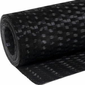 vidaXL vidaXL Parawan balkonowy, czarny, 300x90 cm, polirattan 7