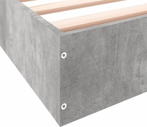 vidaXL vidaXL Rama łóżka, szarość betonu, 160x200 cm, materiał drewnopochodny 8