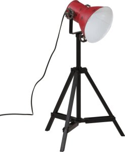 vidaXL vidaXL Lampa stojąca, 25 W, postarzany czerwony, 35x35x65/95 cm, E27 6