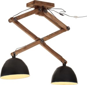 Lampa sufitowa vidaXL vidaXL Lampa sufitowa 25 W, czarna, 29x18x85 cm, E27 1