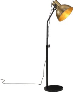 vidaXL vidaXL Lampa stojąca, 25 W, antyczny mosiądz, 30x30x90-150 cm, E27 1