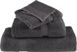 vidaXL vidaXL Ręczniki premium SOLUND, 25 szt., antracytowe, 100x200 cm 4