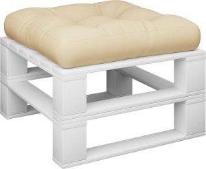 vidaXL vidaXL Poduszka na paletę, beżowa, 58x58x10 cm, tkanina 3