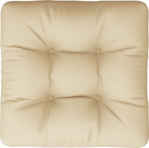 vidaXL vidaXL Poduszka na paletę, beżowa, 58x58x10 cm, tkanina 6