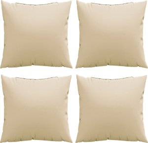 vidaXL vidaXL Poduszki na sofę, 4 szt., beżowe, 60x60 cm, tkanina 4