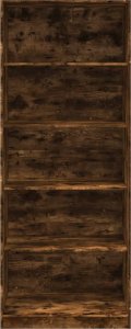 vidaXL vidaXL Szafa, przydymiony dąb, 80x50x200 cm, materiał drewnopochodny 4