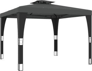 vidaXL vidaXL Altana ogrodowa z podwójnym dachem, antracytowa, 2,98x2,98 m 2