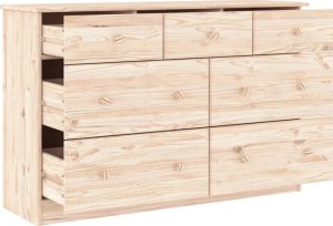 vidaXL vidaXL Komoda ALTA, 112x35x73 cm, drewno sosnowe 3
