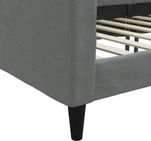 vidaXL vidaXL Sofa z funkcją spania, ciemnoszara, 80x200 cm, obita tkaniną 6