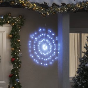 Dekoracja świąteczna vidaXL vidaXL Ozdoby świąteczne ze 140 lampkami LED, 4 szt, zimna biel, 17 cm 1