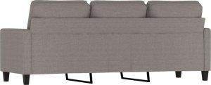 vidaXL vidaXL Sofa 3-osobowa, kolor taupe, 180 cm, tapicerowana tkaniną 5