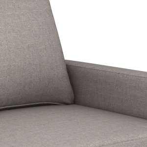 vidaXL vidaXL Sofa 3-osobowa, kolor taupe, 180 cm, tapicerowana tkaniną 6