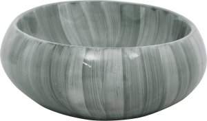 vidaXL vidaXL Umywalka nablatowa, zielona, owalna, 59x40x15 cm, ceramiczna 5