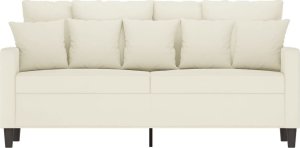 vidaXL vidaXL Sofa 2-osobowa, kremowy, 140 cm, tapicerowana aksamitem 3