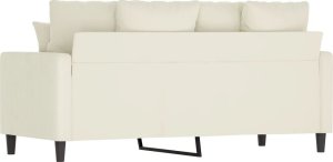 vidaXL vidaXL Sofa 2-osobowa, kremowy, 140 cm, tapicerowana aksamitem 5