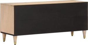 Listwa zasilająca vidaXL vidaXL Szafka pod telewizor, 105x33x46 cm, lite drewno mango 5