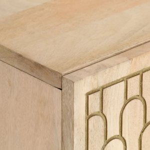 Listwa zasilająca vidaXL vidaXL Szafka pod telewizor, 105x33x46 cm, lite drewno mango 6