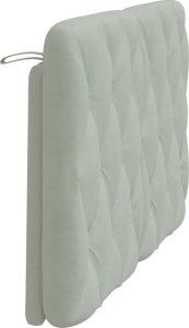 vidaXL vidaXL Poduszka na wezgłowie, jasnoszara, 140 cm, aksamitna 6