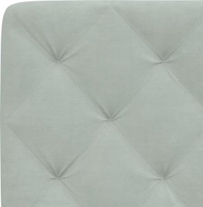 vidaXL vidaXL Poduszka na wezgłowie, jasnoszara, 140 cm, aksamitna 8