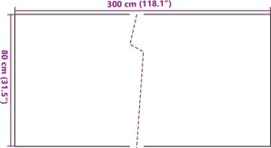 vidaXL vidaXL Parawan balkonowy, czarny, 300x80 cm, polirattan 8