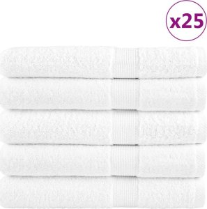 vidaXL vidaXL Ręczniki premium SOLUND, 25 szt., białe, 80x200 cm, 600 g/m2 1