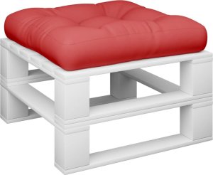 vidaXL vidaXL Poduszka na paletę, czerwona, 60x60x12 cm, tkanina 3