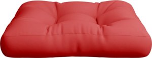 vidaXL vidaXL Poduszka na paletę, czerwona, 60x60x12 cm, tkanina 5