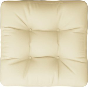 vidaXL vidaXL Poduszka na paletę, kremowa, 58x58x10 cm, tkanina 6