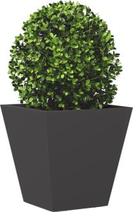 vidaXL vidaXL Donica ogrodowa, czarna, 30x30x30 cm, stalowa 3