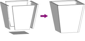 vidaXL vidaXL Donica ogrodowa, czarna, 30x30x30 cm, stalowa 8