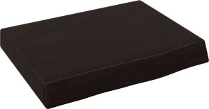 vidaXL vidaXL Półka, ciemnobrązowa, 40x30x(2-4) cm, wykończone drewno dębowe 2
