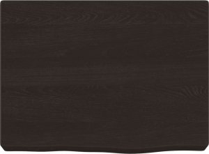 vidaXL vidaXL Półka, ciemnobrązowa, 40x30x(2-4) cm, wykończone drewno dębowe 4