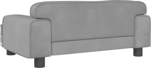 vidaXL vidaXL Legowisko dla psa, jasnoszare, 70x45x30 cm, aksamit 5