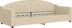 vidaXL vidaXL Sofa z funkcją spania, kremowa, 80x200 cm, obita tkaniną 2