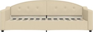 vidaXL vidaXL Sofa z funkcją spania, kremowa, 80x200 cm, obita tkaniną 3