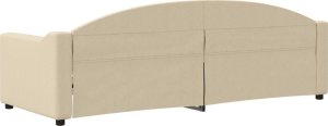 vidaXL vidaXL Sofa z funkcją spania, kremowa, 80x200 cm, obita tkaniną 5
