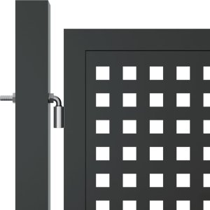 vidaXL vidaXL Brama ogrodowa, antracytowa, 400x200 cm, stal 4