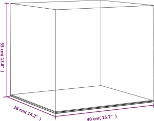 vidaXL vidaXL Pudełko ekspozycyjne, przezroczyste, 40x36x35 cm, akrylowe 6