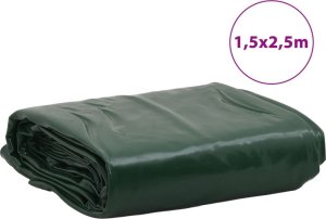 Plandeka vidaXL Plandeka, zielona, 1,5x2,5 m, 650 g/m 8