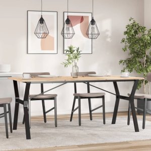vidaXL vidaXL Nogi do stołu w kształcie litery Y, 160x80x73 cm, żeliwo 3