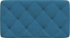 vidaXL Poduszka na wezgłowie, niebieska, 90 cm, aksamitna 5