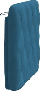 vidaXL Poduszka na wezgłowie, niebieska, 90 cm, aksamitna 6