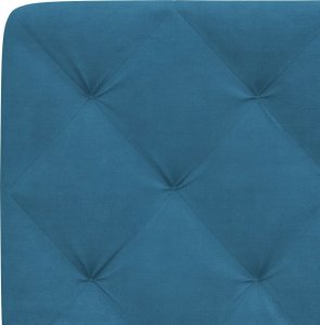 vidaXL Poduszka na wezgłowie, niebieska, 90 cm, aksamitna 8